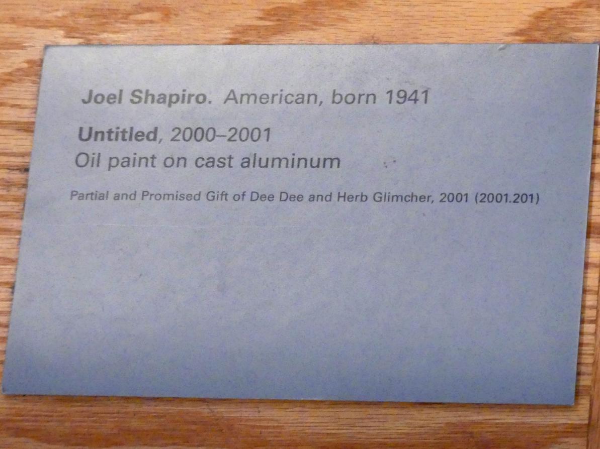 Joel Shapiro (2000), Ohne Titel, New York, Metropolitan Museum of Art (Met), Saal 915, 2000–2001, Bild 3/3