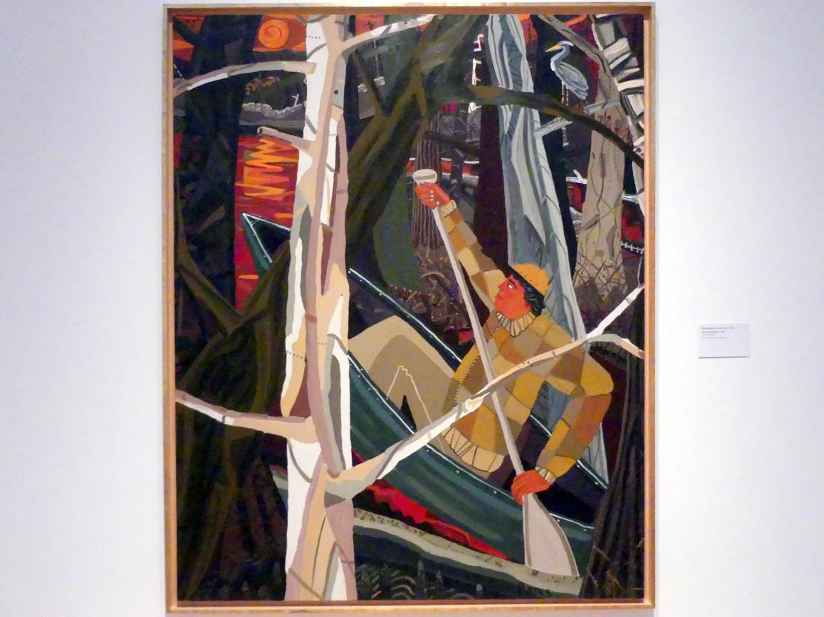 David Bates (1983), The Long Cypress - Die lange Zypresse, New York, Metropolitan Museum of Art (Met), Saal 915, 1983