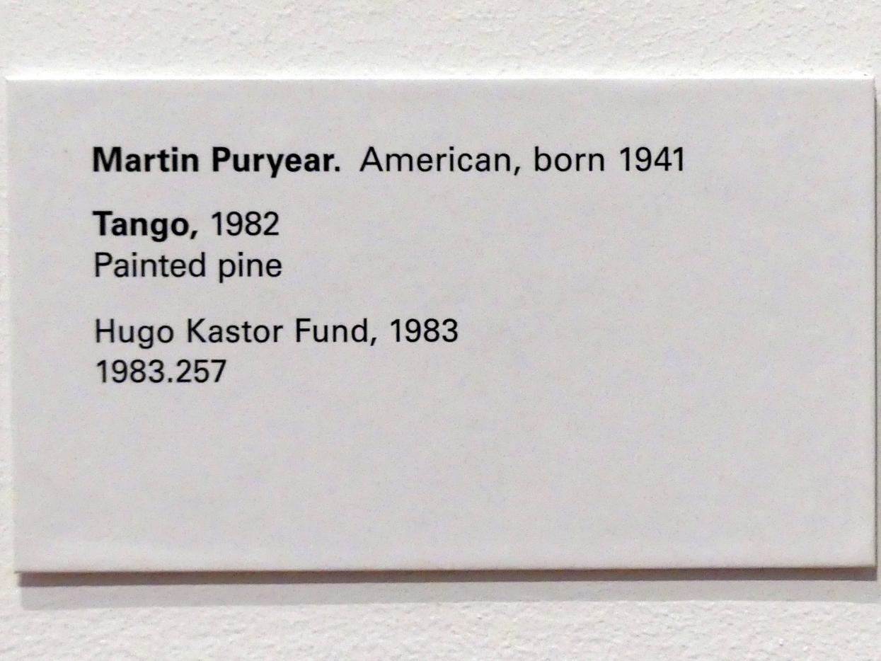 Martin Puryear (1982), Tango, New York, Metropolitan Museum of Art (Met), Saal 915, 1982, Bild 2/2