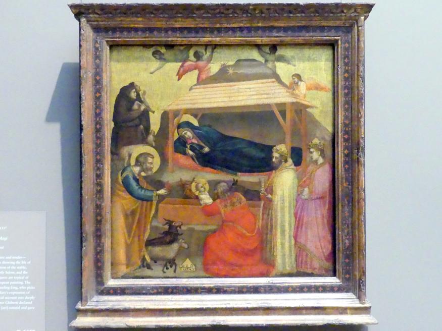Giotto di Bondone (Giotto) (1308–1330), Anbetung der Könige, New York, Metropolitan Museum of Art (Met), Saal 644, um 1320
