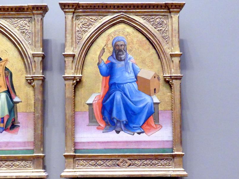 Lorenzo Monaco (Piero di Giovanni) (1387–1415), Noah, David, Moses und Abraham, New York, Metropolitan Museum of Art (Met), Saal 644, um 1408–1410, Bild 3/6