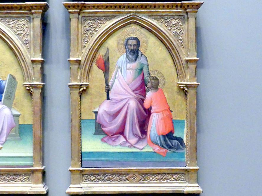 Lorenzo Monaco (Piero di Giovanni) (1387–1415), Noah, David, Moses und Abraham, New York, Metropolitan Museum of Art (Met), Saal 644, um 1408–1410, Bild 5/6