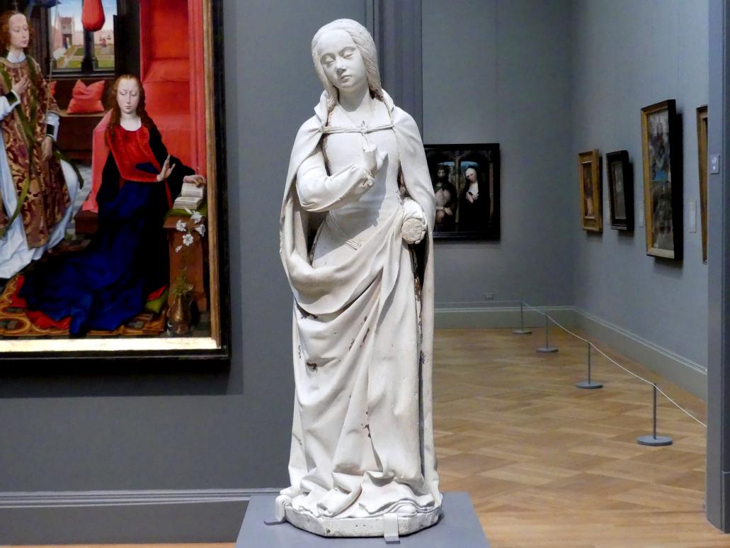 Jean de Chartres (Jean Guilhomet) (1505), Maria aus einer Verkündigung, New York, Metropolitan Museum of Art (Met), Saal 640, um 1500–1510