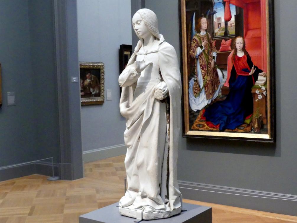 Jean de Chartres (Jean Guilhomet) (1505), Maria aus einer Verkündigung, New York, Metropolitan Museum of Art (Met), Saal 640, um 1500–1510, Bild 2/4