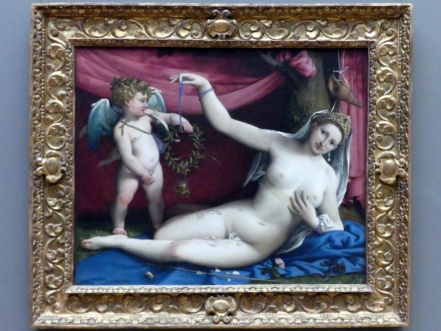 Lorenzo Lotto (1503–1549), Venus und Amor, New York, Metropolitan Museum of Art (Met), Saal 638, um 1520–1530