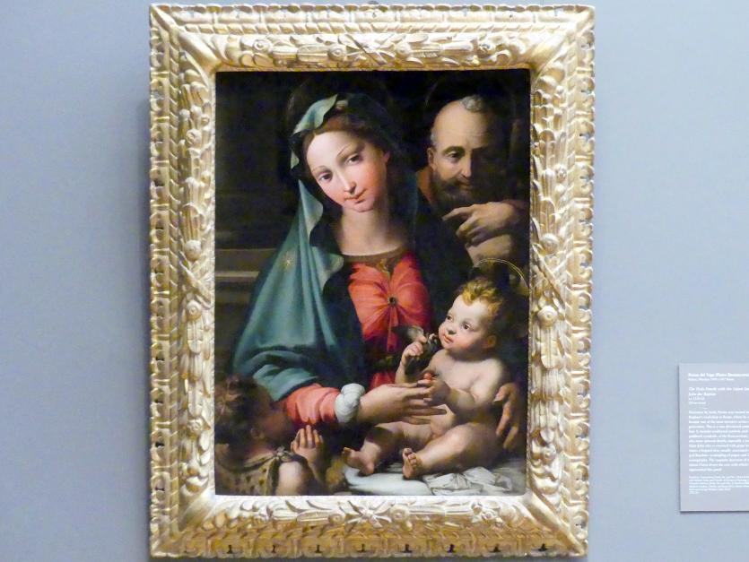 Andrea del Sarto (1512–1529), Heilige Familie mit dem Johannesknaben, New York, Metropolitan Museum of Art (Met), Saal 638, um 1528