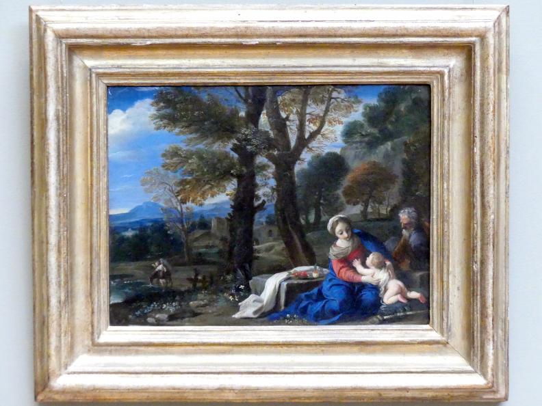 Pier Francesco Mola (1632–1660), Ruhe auf der Flucht nach Ägypten, New York, Metropolitan Museum of Art (Met), Saal 637, Undatiert