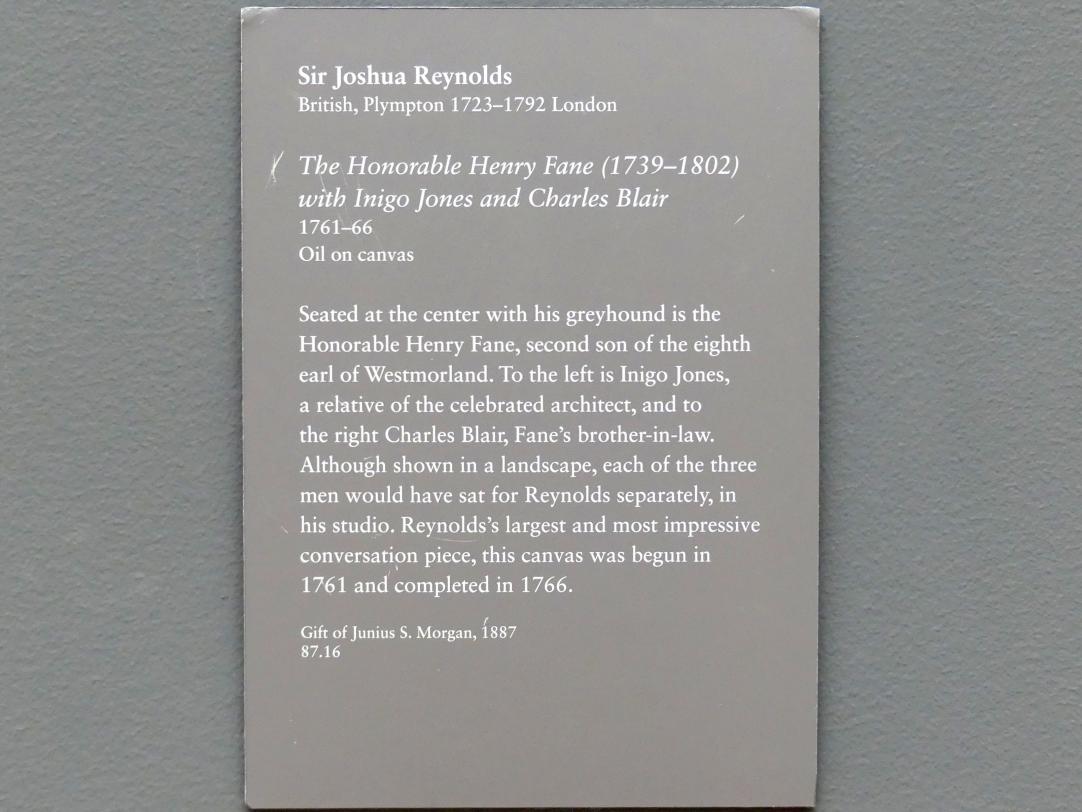 Joshua Reynolds (1754–1789), Der ehrenwerte Henry Fane (1739-1802) mit Inigo Jones und Charles Blair, New York, Metropolitan Museum of Art (Met), Saal 629, 1761–1766, Bild 2/2