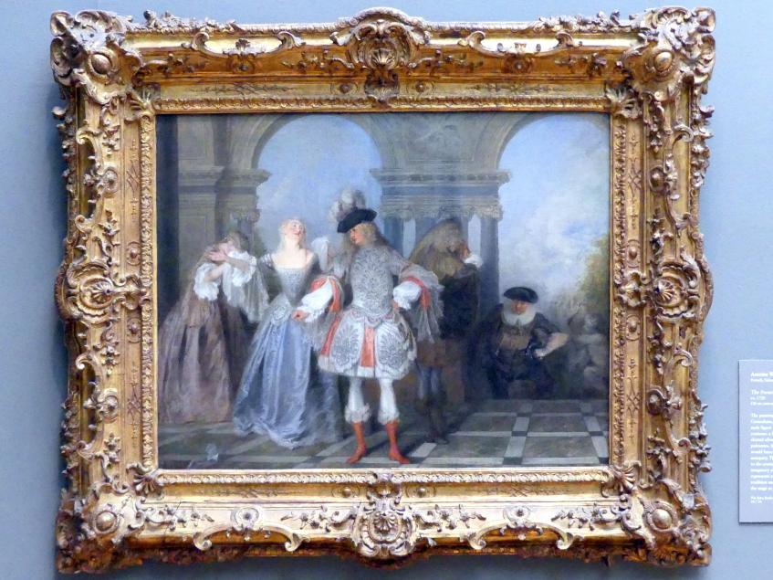 Antoine Watteau (Jean-Antoine Watteau) (1709–1720): Französische Komödianten, um 1720