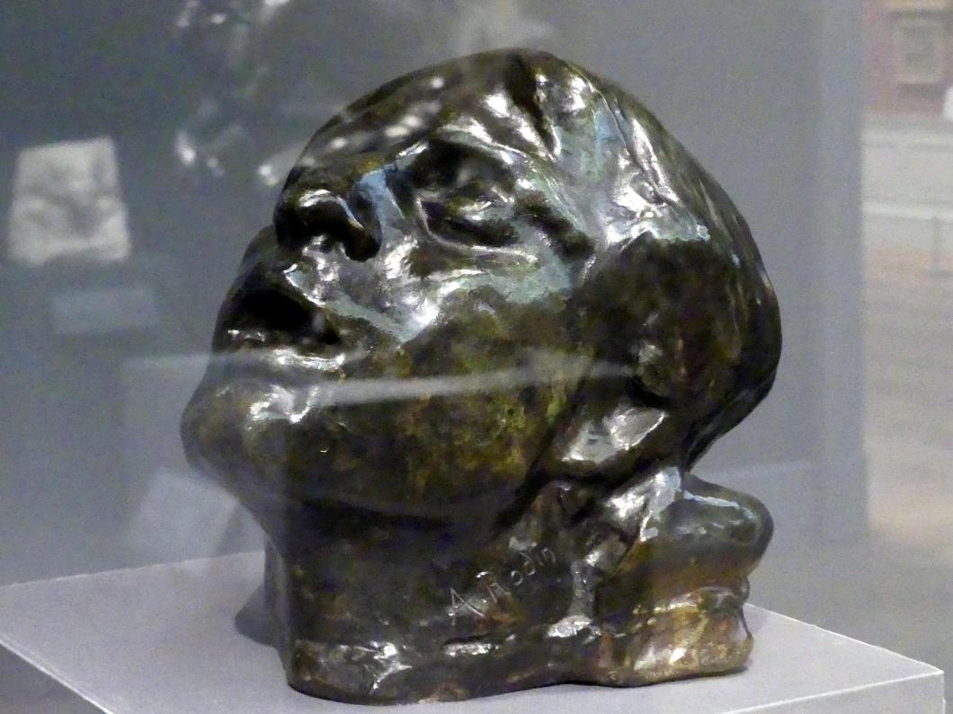 Auguste Rodin (1863–1917), Kopf der Trauer, New York, Metropolitan Museum of Art (Met), Saal 800, 1882, Bild 2/3