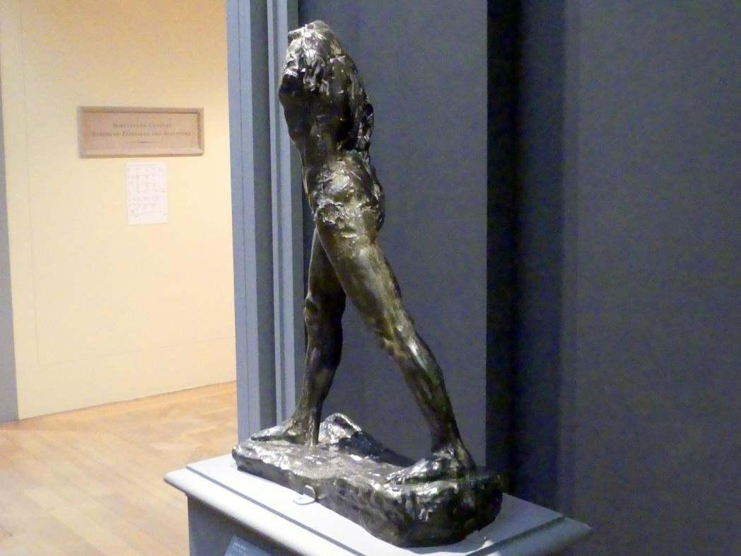 Auguste Rodin (1863–1917), Schreitender Mann, New York, Metropolitan Museum of Art (Met), Saal 800, vor 1900, Bild 3/4