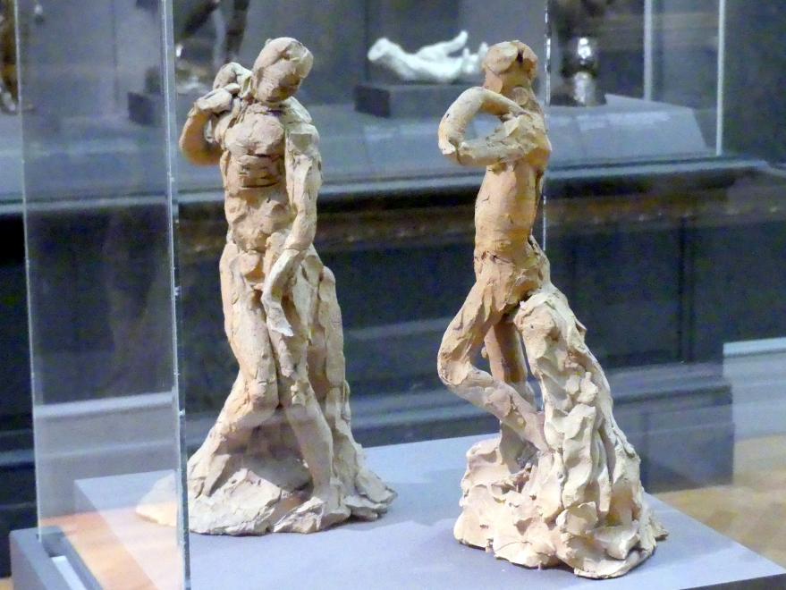 Auguste Rodin (1863–1917), Zwei männliche Akte, die die Prinzipien von Contrapposto nach Michelangelo und Phidias demonstrieren, New York, Metropolitan Museum of Art (Met), Saal 800, um 1911, Bild 2/4