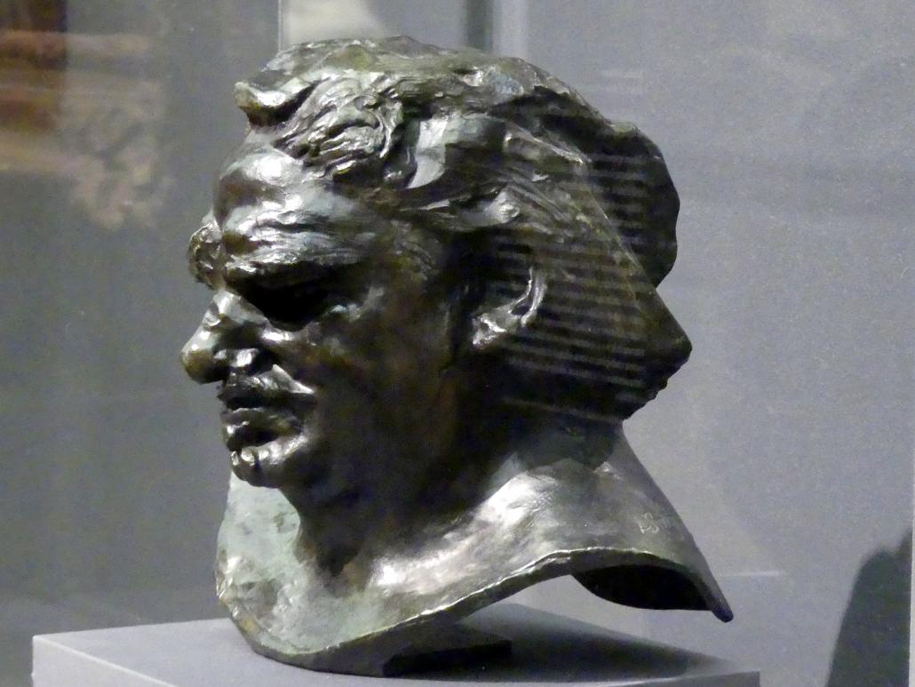 Auguste Rodin (1863–1917), Büste des Balzac, New York, Metropolitan Museum of Art (Met), Saal 800, um 1892–1893, Bild 2/4