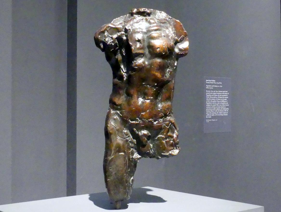 Auguste Rodin (1863–1917), Torso, New York, Metropolitan Museum of Art (Met), Saal 800, um 1877–1878, Bild 2/4
