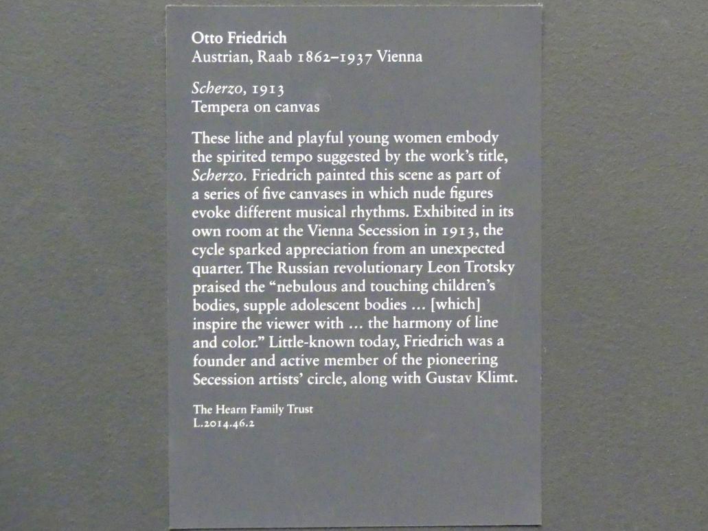 Otto Friedrich (1913), Scherzo, New York, Metropolitan Museum of Art (Met), Saal 800, 1913, Bild 2/2