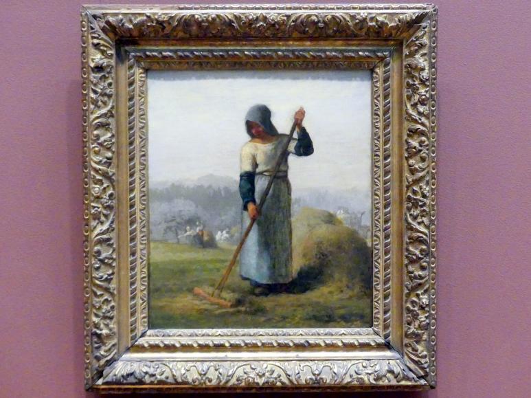 Jean-François Millet: Frau mit Rechen, um 1856 - 1857