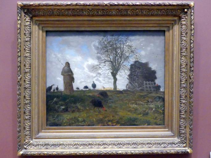Jean-François Millet: Herbstlandschaft mit Truthühnern, 1872 - 1873