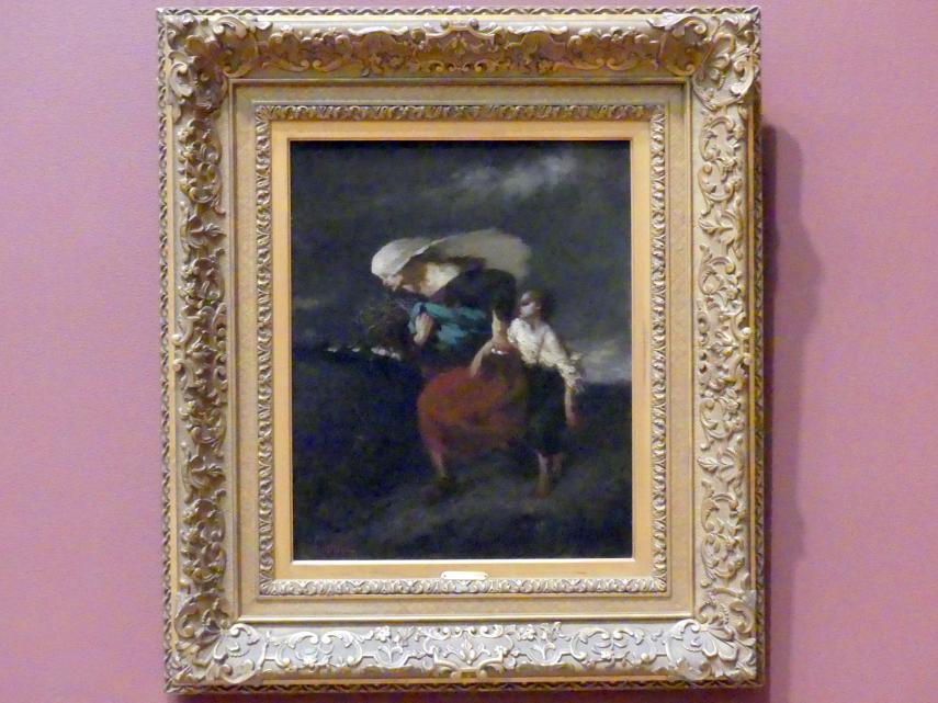 Jean-François Millet (1844–1872), Rückzug vom Sturm, New York, Metropolitan Museum of Art (Met), Saal 802, um 1846