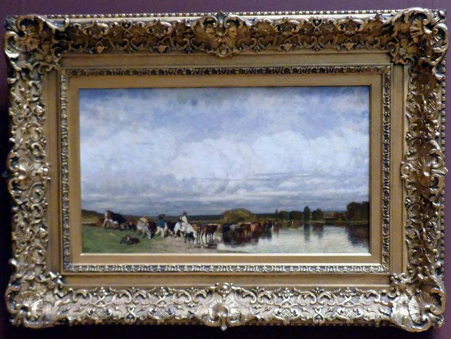 Jules Dupré: Kühe beim Überqueren einer Furt, 1836