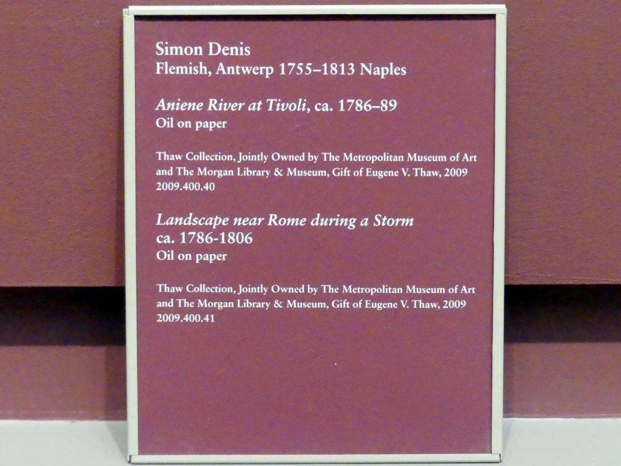 Simon Denis (1787–1800), Stürmische Landschaft bei Rom, New York, Metropolitan Museum of Art (Met), Saal 805, um 1786–1806, Bild 2/2