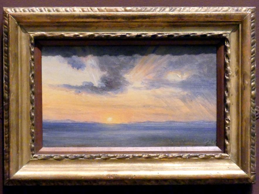Thomas Fearnley (1833–1837): Sonnenuntergang, Sorrent, 1834