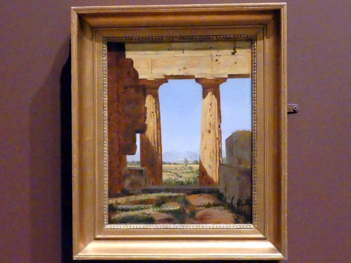 Constantin Hansen (1831–1860), Säulen des Hera-Tempels in Paestum, New York, Metropolitan Museum of Art (Met), Saal 806, 1838