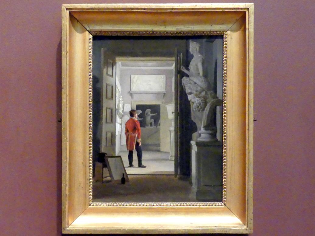 Adam August Müller (1830), Die Antiquitätenhalle im Schloss Charlottenborg, Kopenhagen, New York, Metropolitan Museum of Art (Met), Saal 807, 1830