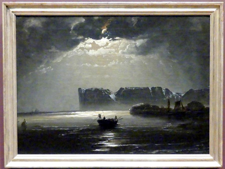 Peder Balke: Das Nordkap bei Mondschein, 1848