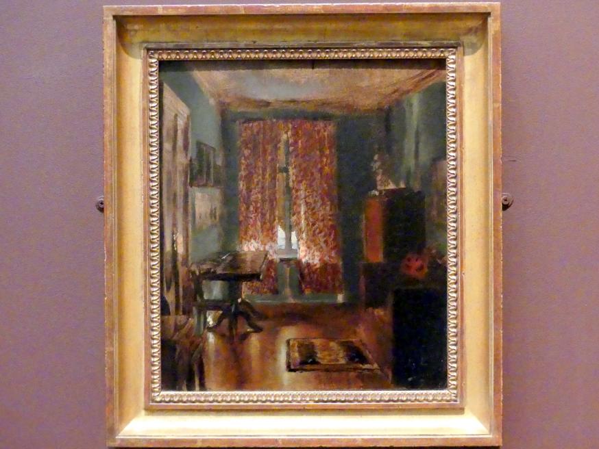 Adolph von Menzel (1844–1888), Das Wohnzimmer des Künstlers in der Ritterstraße, New York, Metropolitan Museum of Art (Met), Saal 807, 1851