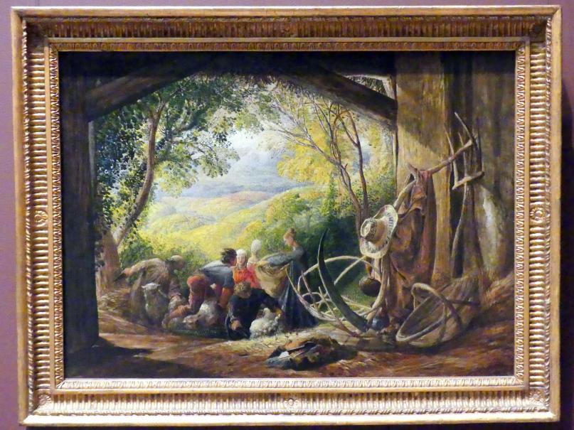 Samuel Palmer (1833), Die Schafscherer, New York, Metropolitan Museum of Art (Met), Saal 808, 1833–1834