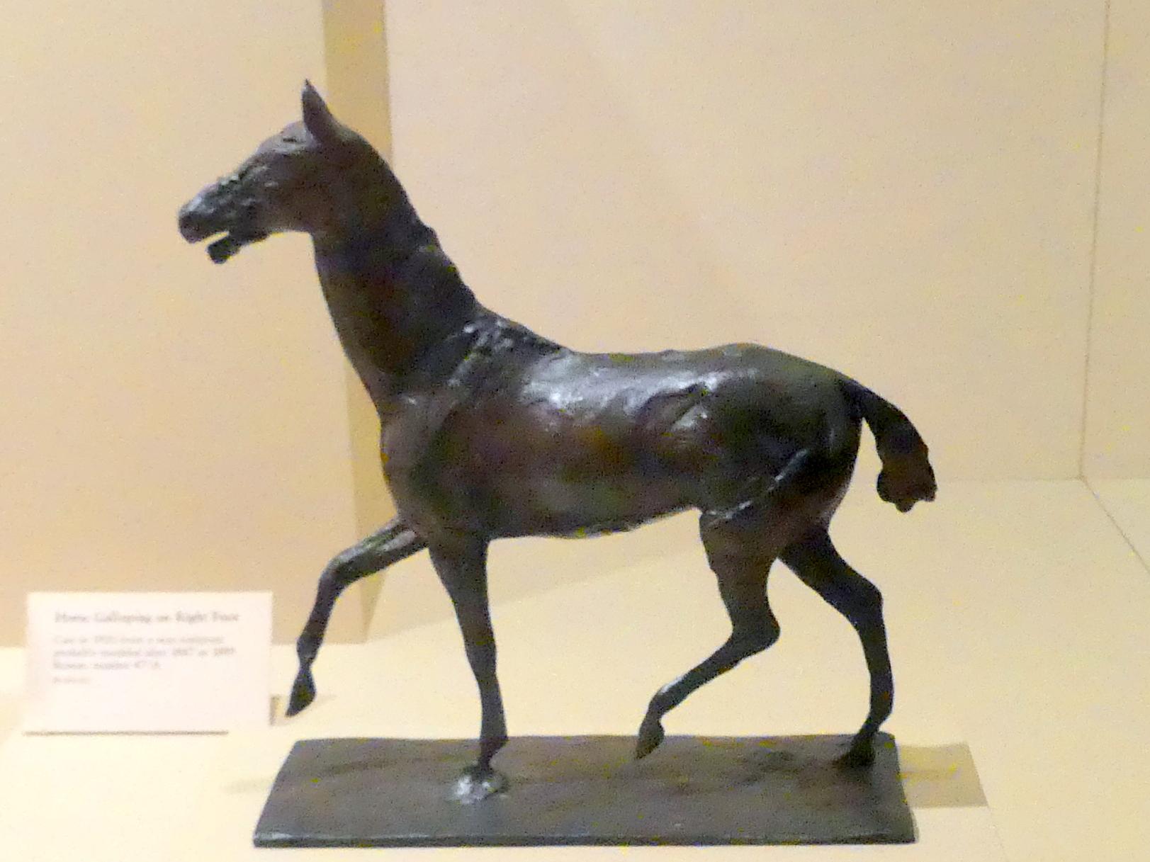Edgar Degas (1855–1909): Schreitendes Pferd, vor 1885