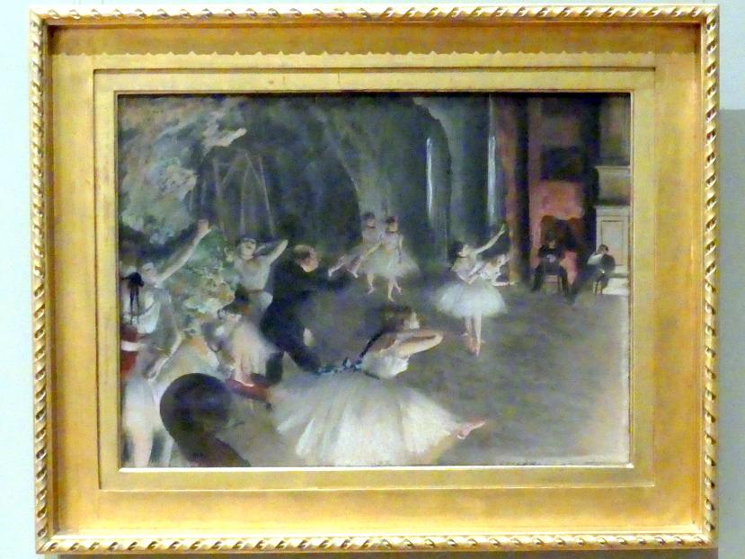 Edgar Degas (1855–1909), Bühnenprobe, New York, Metropolitan Museum of Art (Met), Saal 816, um 1874