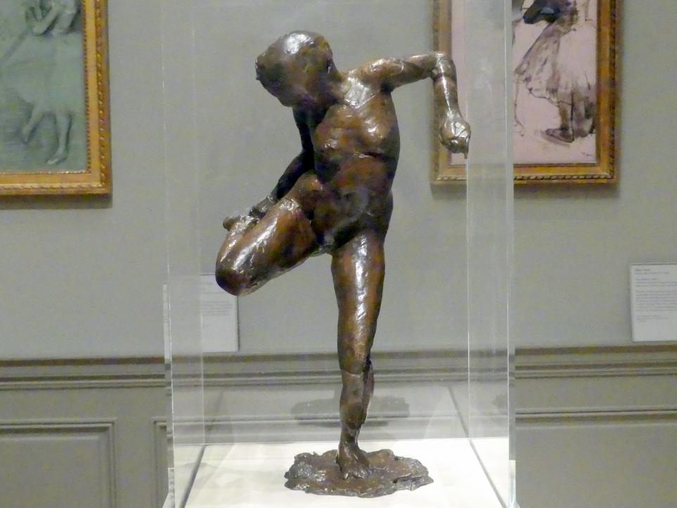 Edgar Degas (1855–1909): Tänzerin, die auf die Sohle ihres rechten Fußes schaut, um 1890–1910