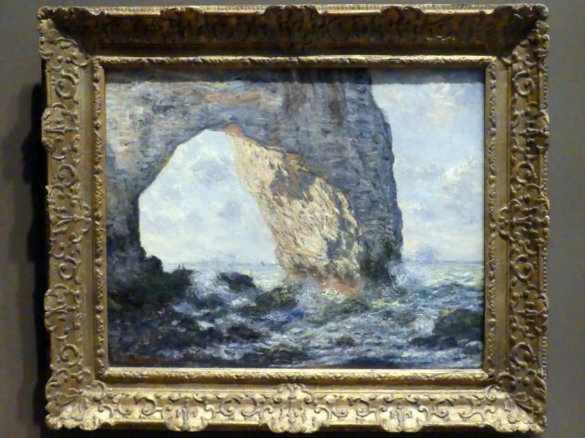 Claude Monet (1864–1925), Das Manneporte bei Étretat, New York, Metropolitan Museum of Art (Met), Saal 819, 1883