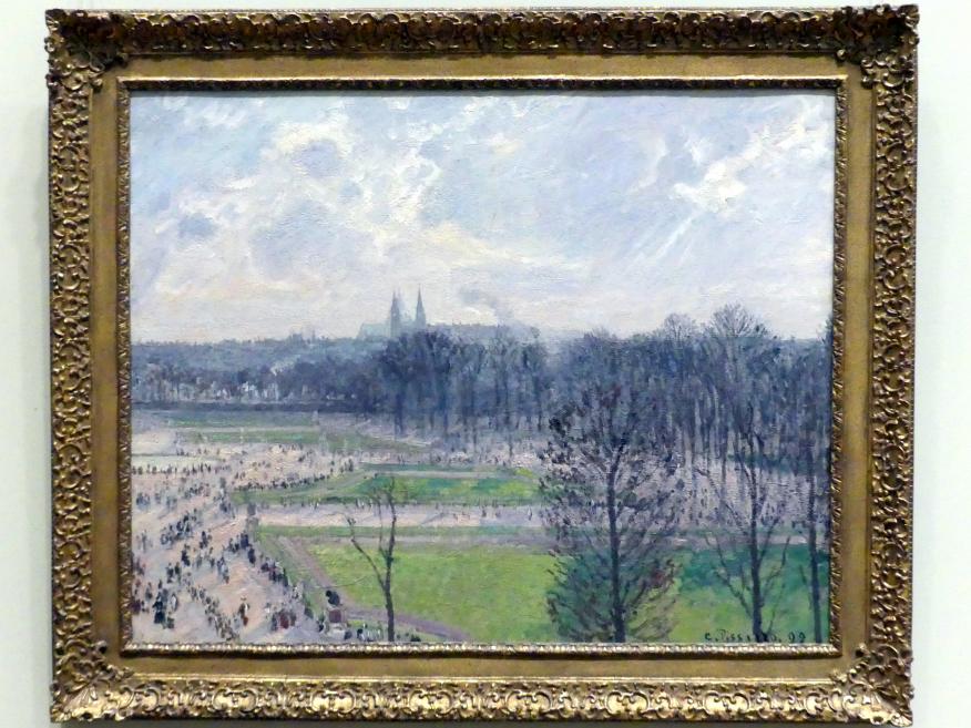 Camille Pissarro: Der Tuileriengarten an einem Winternachmittag, 1899