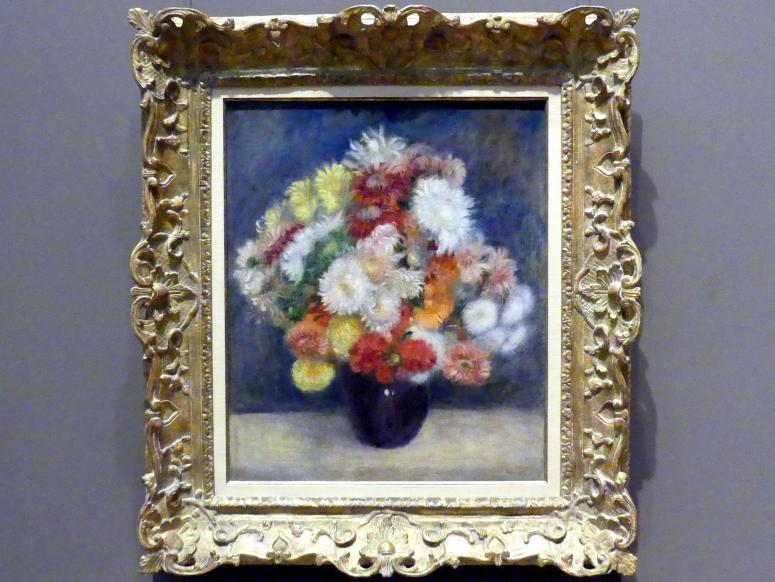 Auguste Renoir (Pierre-Auguste Renoir) (1866–1918), Blumenstrauß aus Chrysanthemen, New York, Metropolitan Museum of Art (Met), Saal 821, 1881