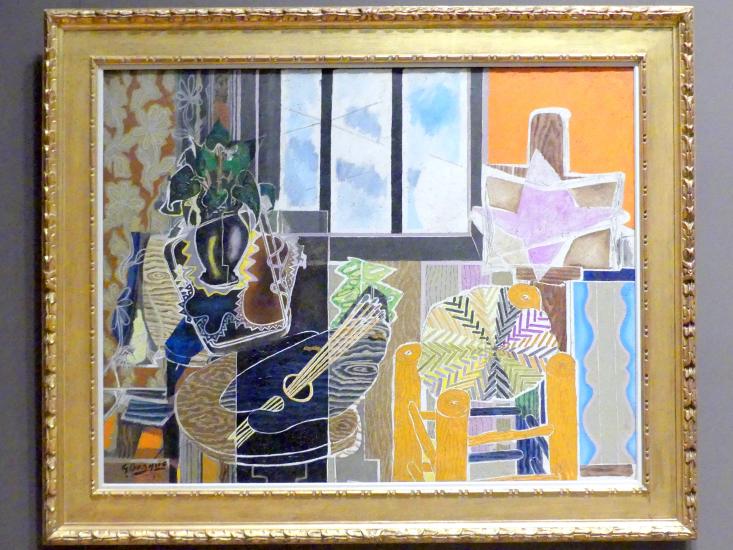 Georges Braque (1906–1956): Studio (Vase vor einem Fenster), 1939