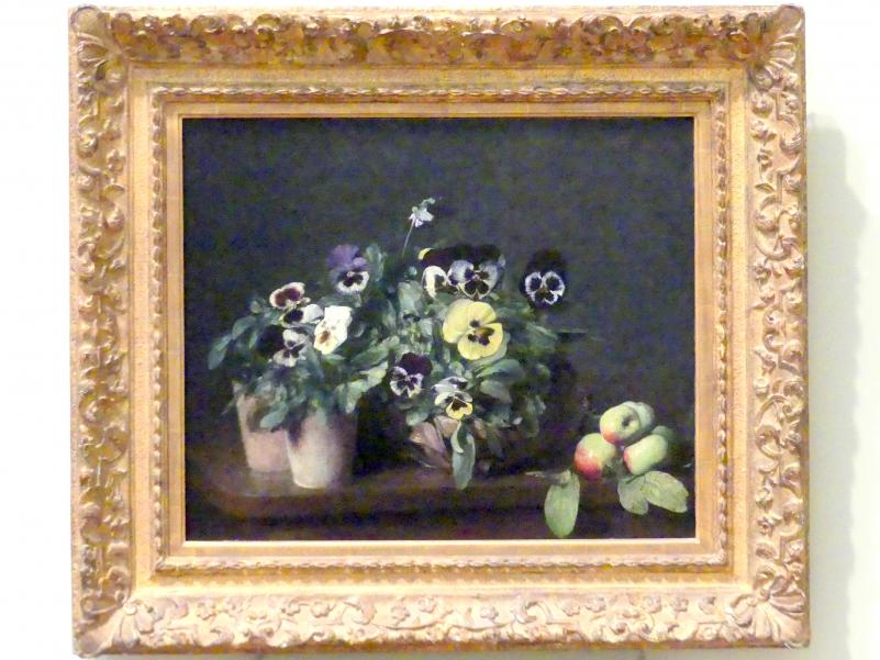 Henri Fantin-Latour (1858–1888), Stillleben mit Stiefmütterchen, New York, Metropolitan Museum of Art (Met), Saal 824, 1874