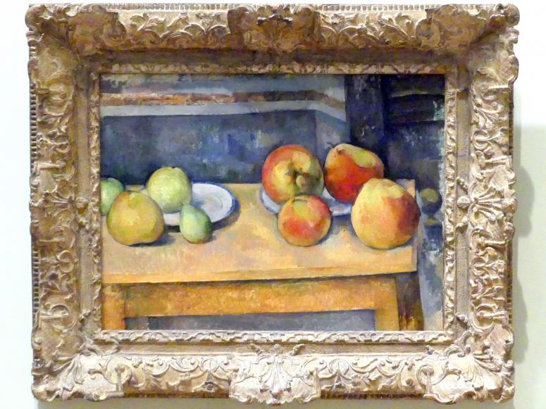 Paul Cézanne (1866–1906), Stillleben mit Äpfeln und Birnen, New York, Metropolitan Museum of Art (Met), Saal 826, um 1891–1892