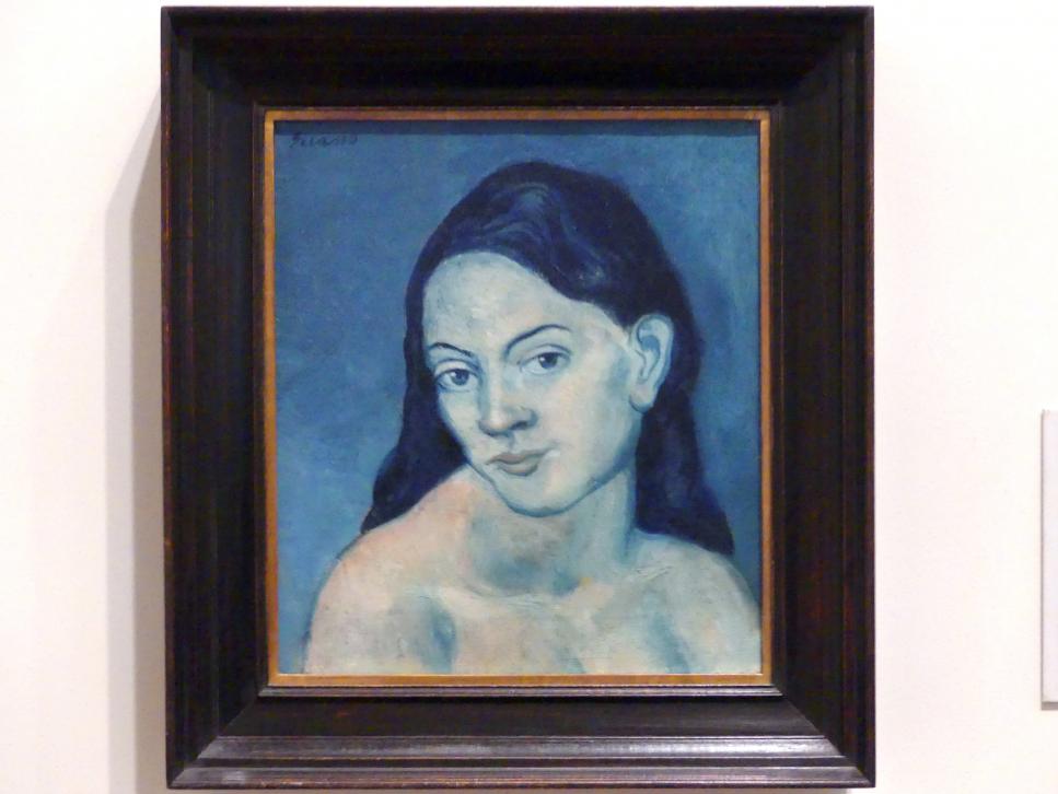 Pablo Picasso (1897–1972), Frauenkopf, New York, Metropolitan Museum of Art (Met), Saal 830, 1903