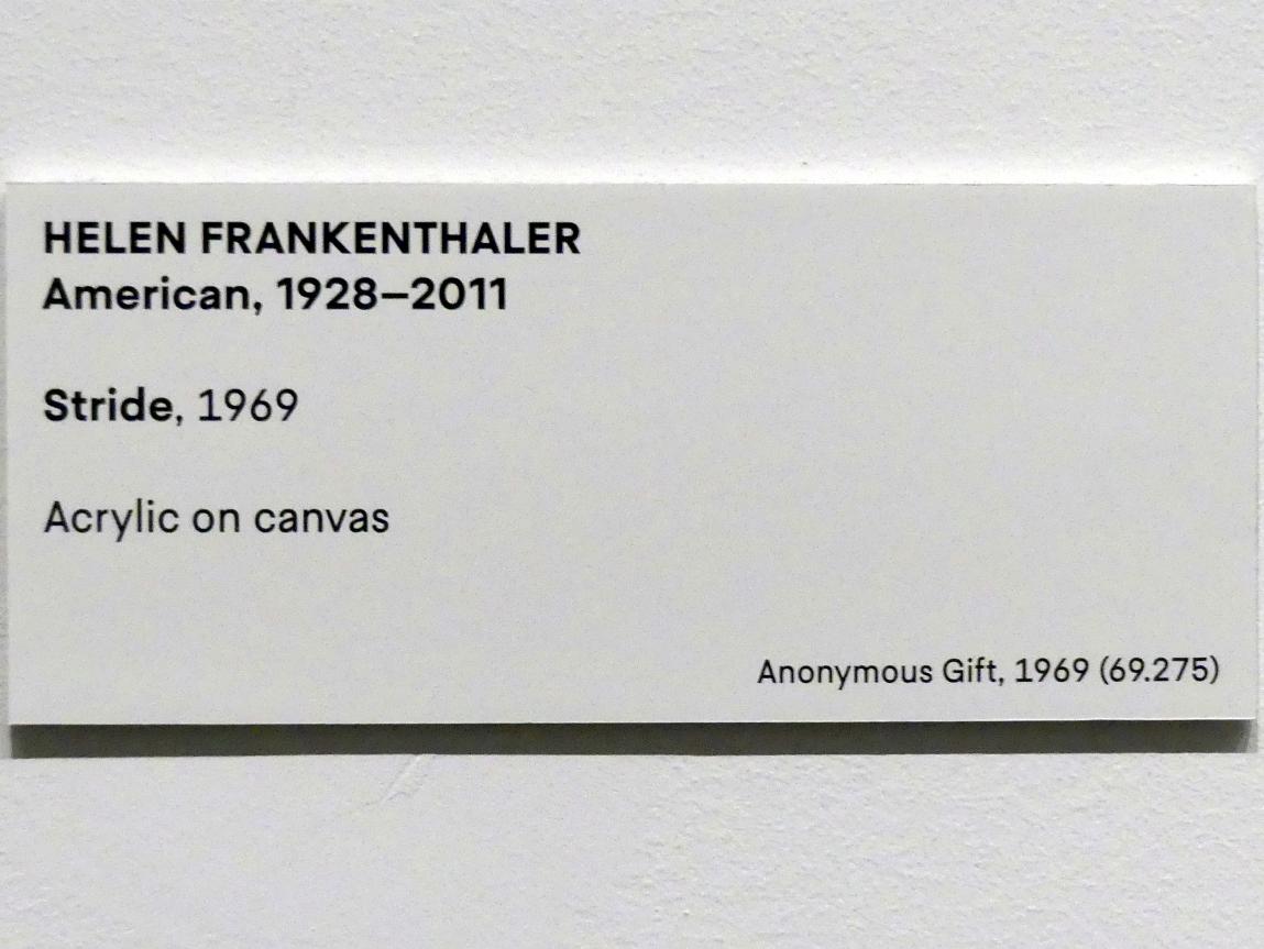 Helen Frankenthaler (1957–1969), Schritt, New York, Metropolitan Museum of Art (Met), Saal 921, 1969, Bild 2/2
