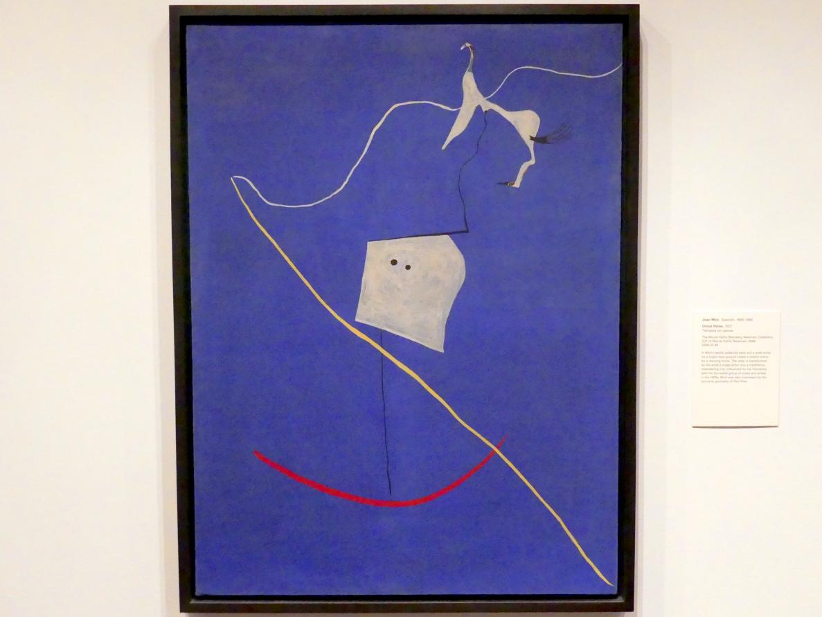 Joan Miró (1917–1970), Zirkuspferd, New York, Metropolitan Museum of Art (Met), Saal 901, 1927