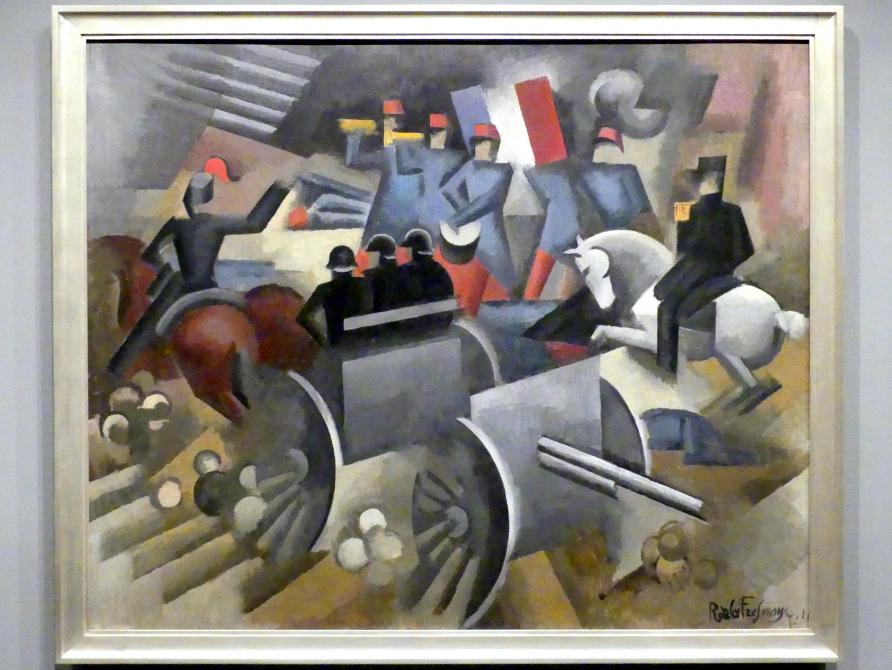 Roger de La Fresnaye (1910–1912), Artillerie, New York, Metropolitan Museum of Art (Met), Saal 910, 1911, Bild 1/2