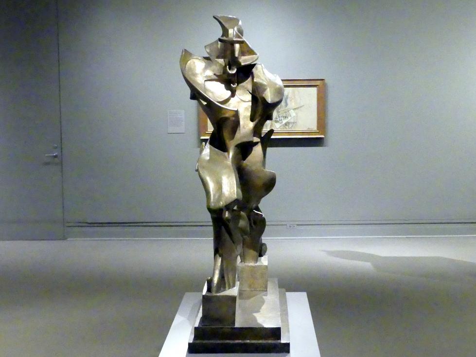 Umberto Boccioni (1910–1914), Einzigartige Formen der Kontinuität im Raum, New York, Metropolitan Museum of Art (Met), Saal 908, 1913, Bild 3/4