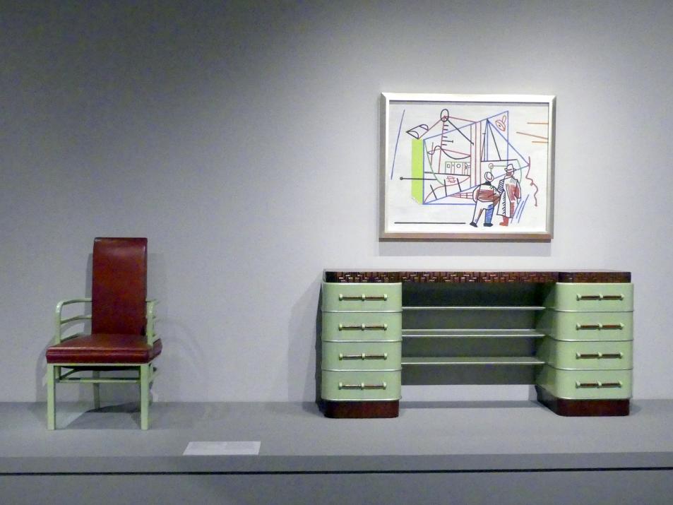 Kem (Karl Emanuel Martin) Weber (1928), Anrichte, New York, Metropolitan Museum of Art (Met), Saal 909, um 1928, Bild 2/3