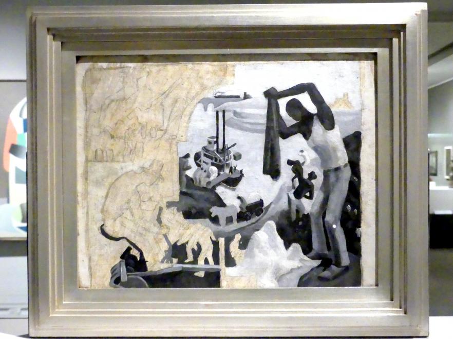 Thomas Hart Benton (1928–1930), Studie für 'Instrumente der Macht' & 'Deep South', New York, Metropolitan Museum of Art (Met), Saal 909, um 1930, Bild 2/3