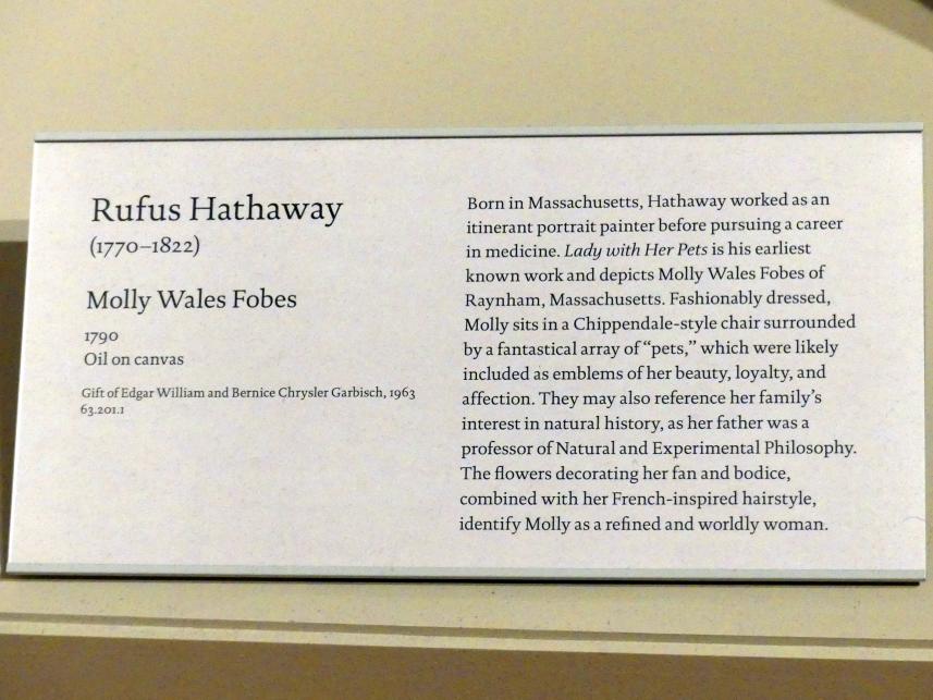Rufus Hathaway (1790), Molly Wales Fobes, New York, Metropolitan Museum of Art (Met), Saal 751, 1790, Bild 2/2