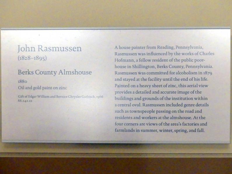 John Rasmussen (1880), Berks County Almshouse, New York, Metropolitan Museum of Art (Met), Saal 751, 1880, Bild 2/2