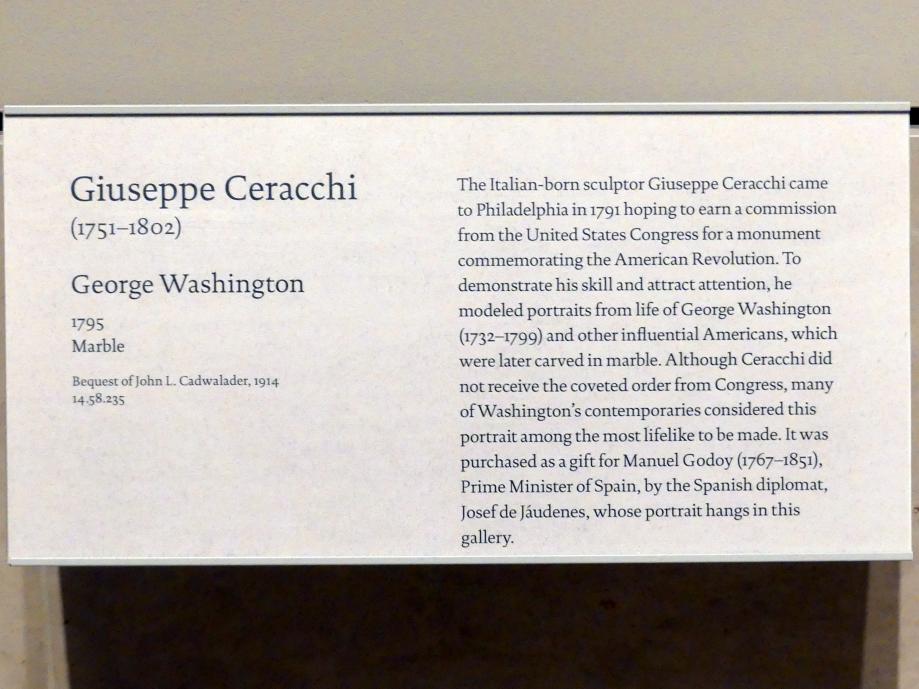 Giuseppe Ceracchi (1789–1795), George Washington, New York, Metropolitan Museum of Art (Met), Saal 755, 1795, Bild 3/3