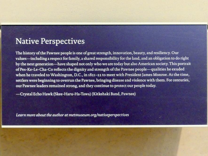 Henry Inman (1832), Pes-Ke-Le-Cha-Co, New York, Metropolitan Museum of Art (Met), Saal 756, 1832–1833, Bild 3/3